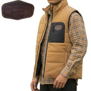 Marsh Wear Rutledge Vest Sz M Tan 5 Pockets Men’s Outdoor Fishing Hunting Nylon